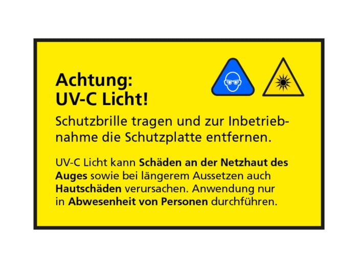 Synergy 21 LED UV-C Akku Desinfektionsleuchte Baustrahler 10W gelb - Image 4