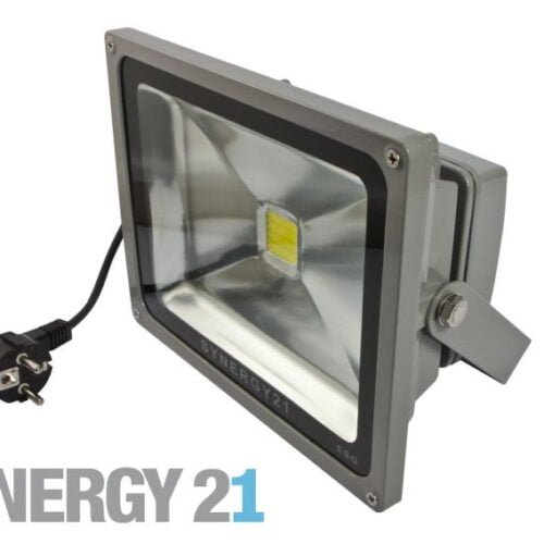 Synergy 21 LED Spot Outdoor Baustrahler 50W schwarzes Gehäuse - rot V2