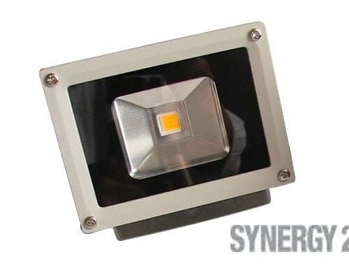 Synergy 21 LED Spot Outdoor Baustrahler 10W graues Gehäuse - blau V2