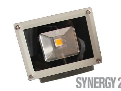 Synergy 21 LED Spot Outdoor Baustrahler 10W graues Gehäuse - rot V2