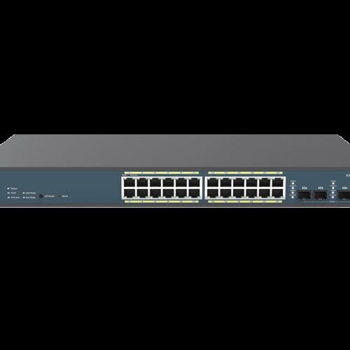 EnGenius Switch full managed Layer 2+ 28 Port &bull 24x 1 GbE &bull PoE Budget 410W &bull 24x PoE at &bull 4x SFP &bull 19" &bul