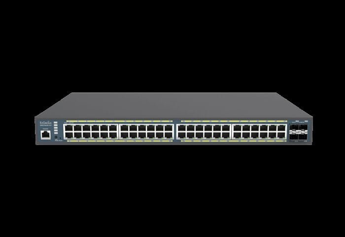 EnGenius Switch full managed Layer 2+ 52 Port &bull 48x 1 GbE &bull PoE Budget 410W &bull 48x PoE at &bull 4x SFP &bull 19" &bul