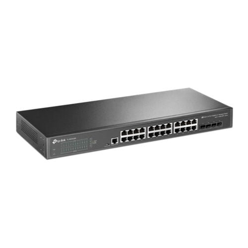 TP-Link Switch full managed Layer2+ 28 Port &bull 24x 2.5 GbE &bull 4x SFP+ &bull PoE Budget 500 Watt &bull 8x PoE bt &bull 16x