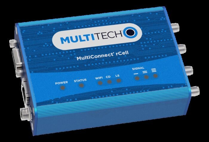 MultiTech · MultiConnect® rCell 100 Series · LTE Cat 4 Router mit Fallback und Wi-Fi/BT/GPS mit EU/UK Accessory Kit (Europa) · M