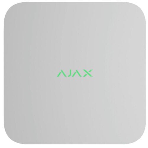 AJAX | 16 Kanal NVR IP Rekorder | 4K | Alarmverifizierung | Bewegungserkennung | H.265 | ONVIF | Weiß