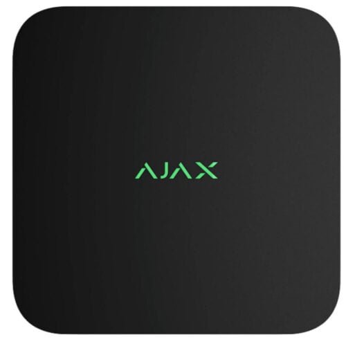 AJAX | 16 Kanal NVR IP Rekorder | 4K | Alarmverifizierung | Bewegungserkennung | H.265 | ONVIF | Schwarz