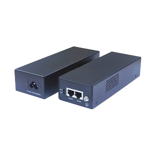 PoE-Injektor - Eingabe/Ausgabe RJ45 10/100/1000 Mbps - Leistung 90 W - Maximale Entfernung 100 m - PoE/PoE+/Hi-PoE IEEE802.3af/a