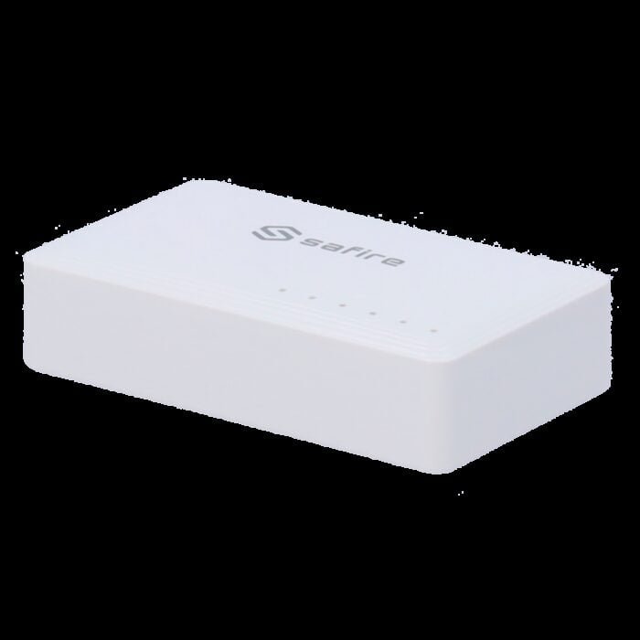 Safire - Desktop-Switch - 5 Gigabit-Ports - Geschwindigkeit 10/100/1000 Mbps - Plug &amp Play - Energiesparende Technologie