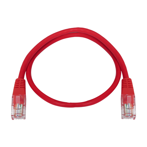 UTP Safire Kabel - Ethernet - Verbinder RJ45 - Kategorie 5E - 0.3 m - Rote Farbe