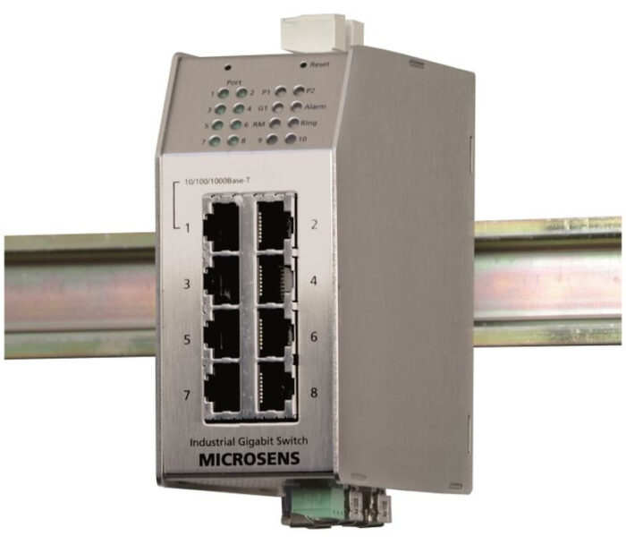 Microsens Profi Line industrial 10port Switch 1x Gigabit Dual