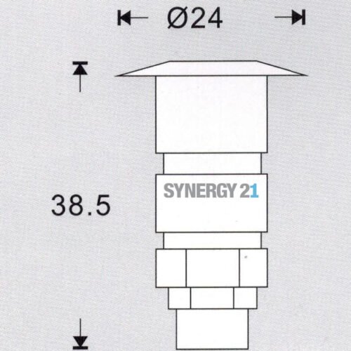 Synergy 21 LED Bodeneinbaustrahler ARGOS rund in-G-A IP67 ww