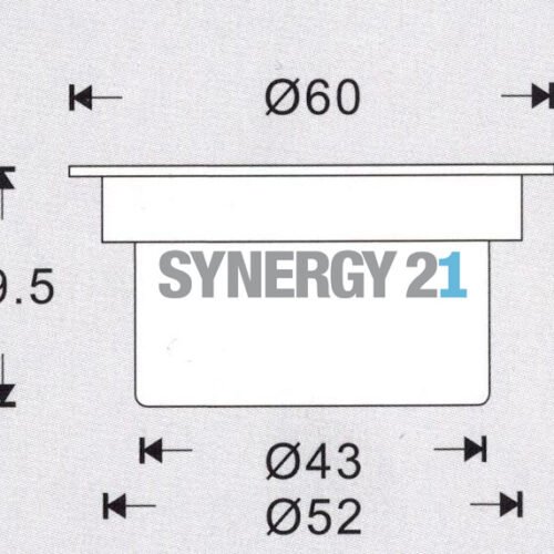 Synergy 21 LED Bodeneinbaustrahler ARGOS rund in-G IP67 ww