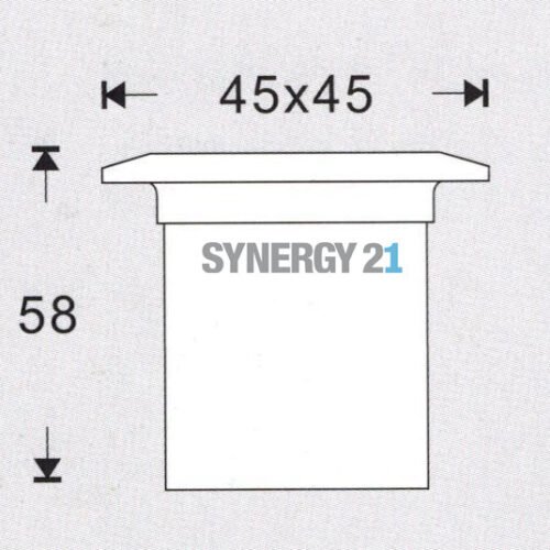 Synergy 21 LED Bodeneinbaustrahler ARGOS quadratisch in-G-C IP67 ww