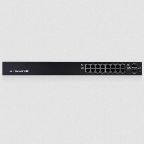 Ubiquiti EdgeSwitch 16 / 16 Gigabit RJ45 Ports / 2 SFP Ports / 150W / PoE+ / ES-16-150W 