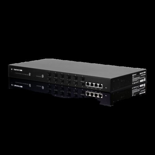 Ubiquiti EdgeSwitch 16 / 12 SFP Ports / 4 RJ45-10G / 1 Serial Port / ES-12F