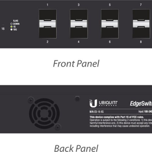 Ubiquiti EdgeSwitch 16 / 12 SFP+ Ports / 4 RJ45-10G / ES-16-XG