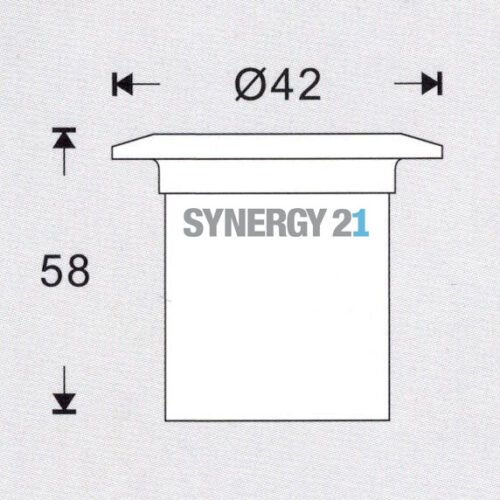 Synergy 21 LED Bodeneinbaustrahler ARGOS rund in-G-C IP67 ww