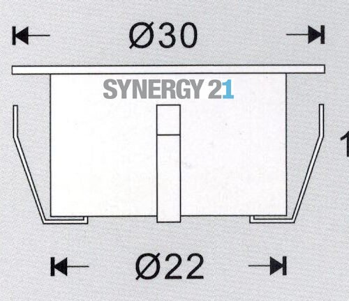 Synergy 21 Bodeneinbaustrahler ARGOS rund mini IP67 ww V2