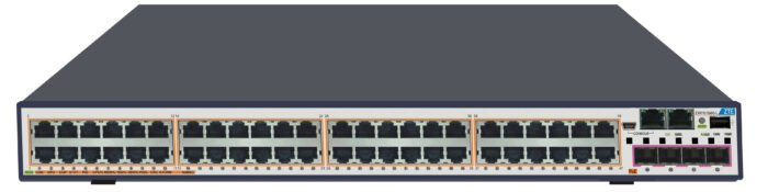 ZTE Switch Stackable Layer 3 PoE 48x Gigabit RJ45 + 4x Combo 1GB SFP/10GB SFP+ slot und 1x 480 Watt Netzteil