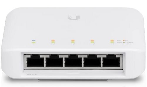 Ubiquiti UniFi Switch Flex / Input 1x POE++ / Output 4x POE+ / up to15W per Port* / USW-Flex