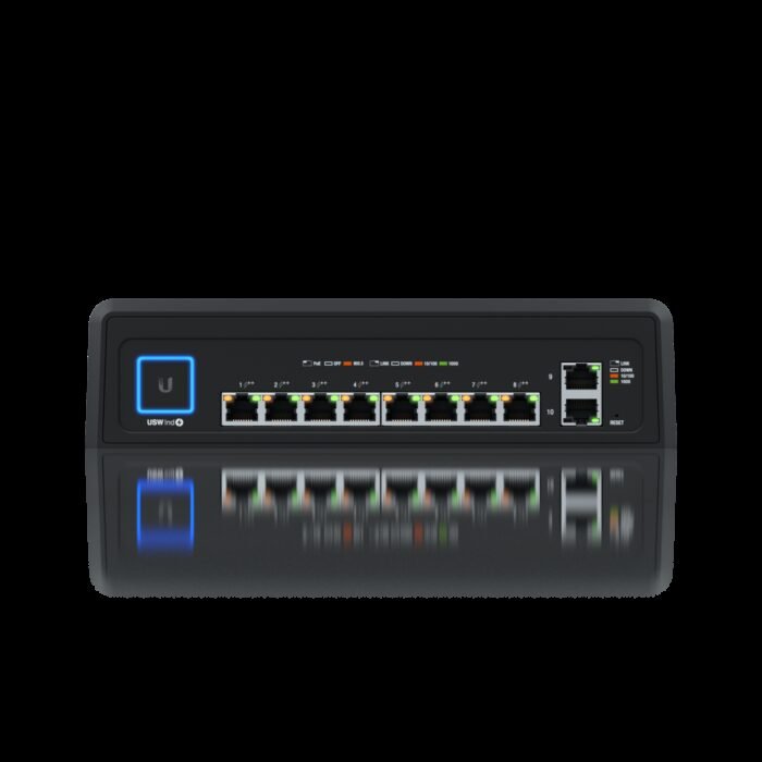 Ubiquiti UniFi Industrial / 10 Port / 450 W / 8xPoE++ / 2xRJ45 Gigabit / Lüfterlos / Switch USW-Industrial - Image 3