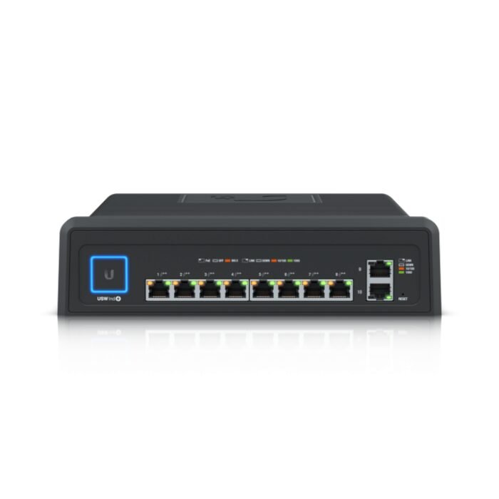 Ubiquiti UniFi Industrial / 10 Port / 450 W / 8xPoE++ / 2xRJ45 Gigabit / Lüfterlos / Switch USW-Industrial - Image 9