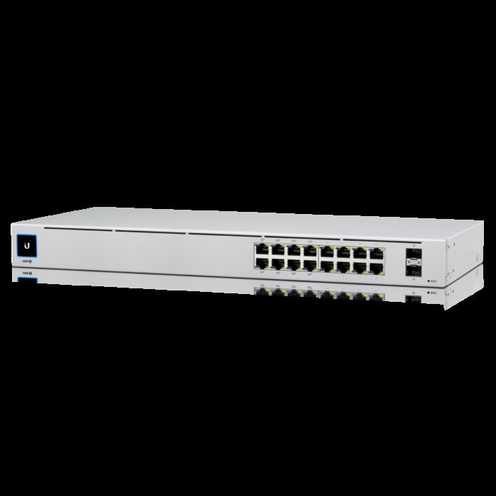 Ubiquiti Unifi Switch / 16 Ports / 8x POE+ / 8x RJ45 Gigabit / 42 W / 2x 1G SFP / USW-16-POE