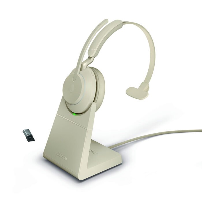 Jabra Evolve2 65 Link380a UC Mono stand Beige