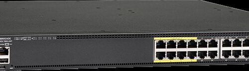 CommScope RUCKUS Networks ICX 7450 24-port 1 GbE switch PoE+ bundle includes 4x10G SFP+ uplinks