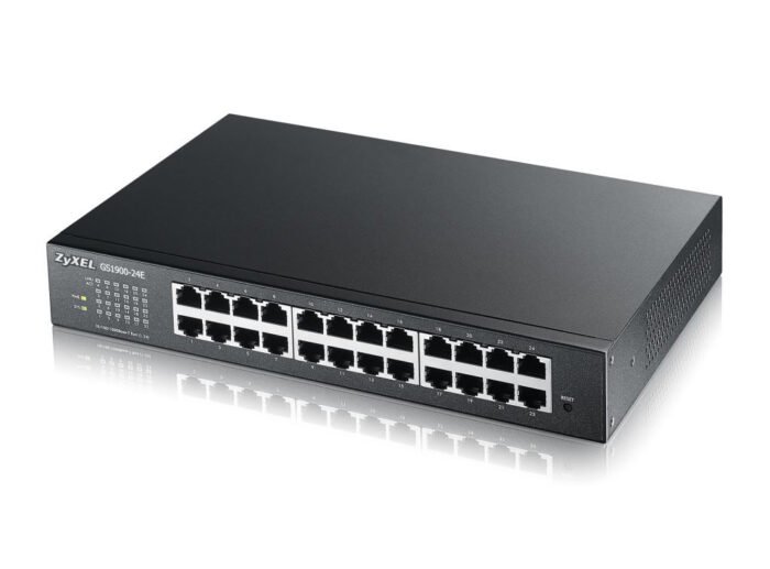 Zyxel Switch smart managed Layer2 24 Port &bull 24x 1 GbE &bull 19" &bull Lüfterlos &bull GS1900-24E V2