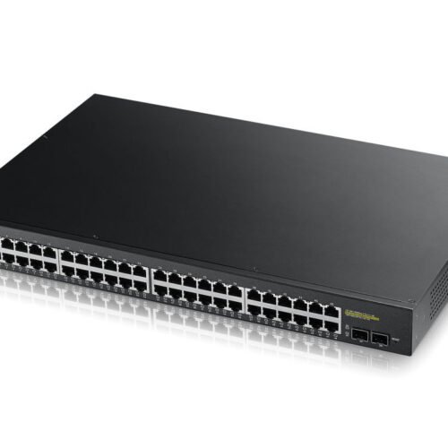 Zyxel Switch smart managed Layer2 50 Port &bull 48x 1 GbE &bull PoE Budget 170 Watt &bull 24x PoE at &bull 2x SFP &bull 19" &bul