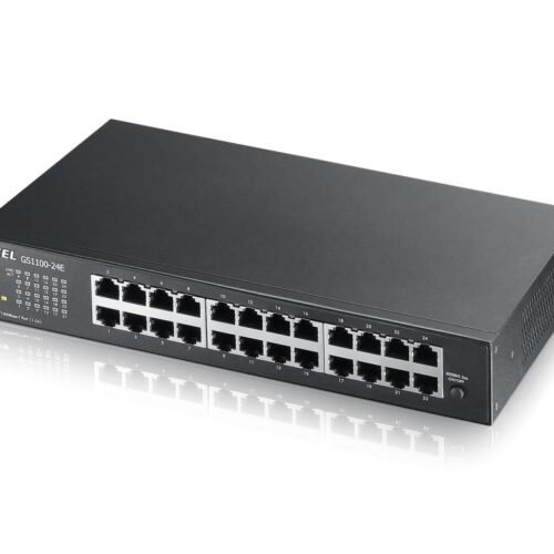 Zyxel Switch unmanaged Layer2 24 Port &bull 24x 1 GbE &bull 19" &bull Lüfterlos &bull GS1100-24 V3