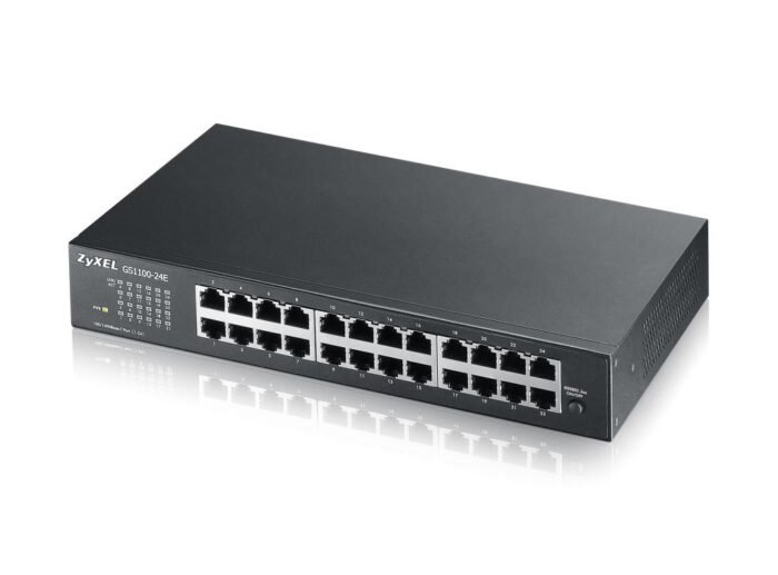 Zyxel Switch unmanaged Layer2 24 Port &bull 24x 1 GbE &bull 19" &bull Lüfterlos &bull GS1100-24 V3