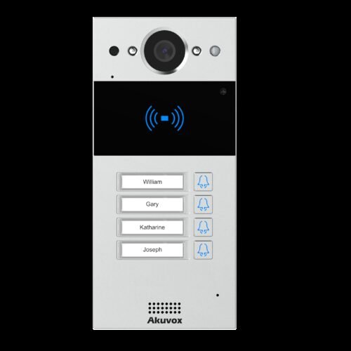 Akuvox TFE R20BX5 IP Door SIP Intercom with five (5) Button (Video & Card reader) *FlushMount Bundle*