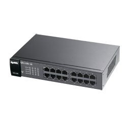 Zyxel Switch unmanaged Layer2 16 Port &bull 16x 1 GbE &bull 19" &bull Lüfterlos &bull GS1100-16 V3