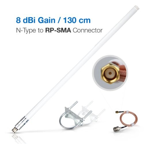 RAK Wireless · LoRa · Accessories · Helium · 8dBi Fiber Glass Antenna 858-878MHz · SMA