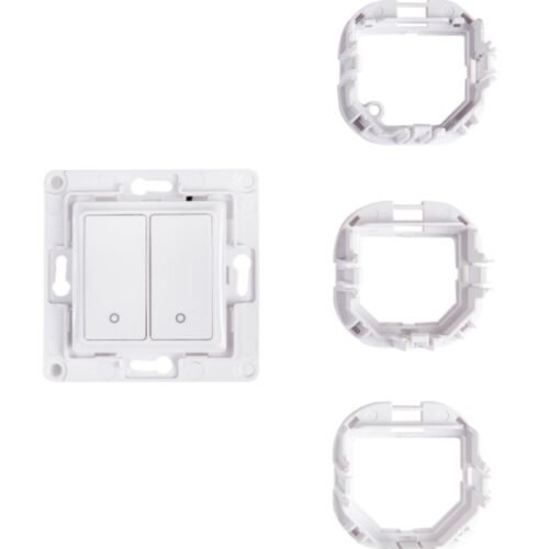 Shelly · Unterputz Zubehör · "Wall Switch 2" · Wandtaster · 2-fach · Weiß