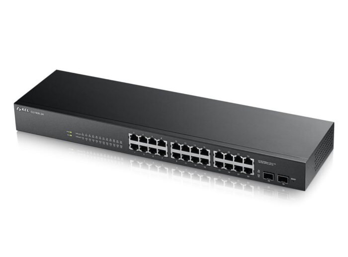 Zyxel Switch smart managed Layer2 26 Port &bull 24x 1 GbE &bull 2x SFP &bull 19" &bull Lüfterlos &bull GS1900-24 V2