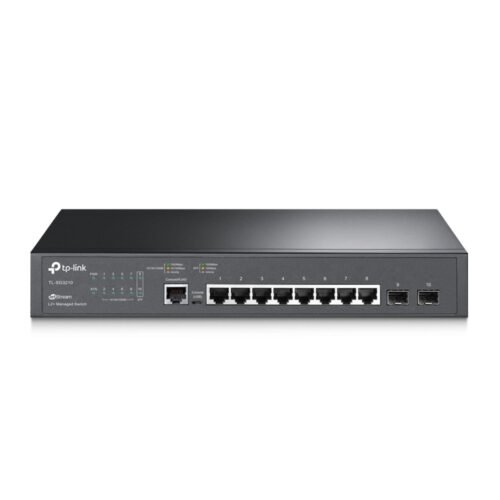 TP-Link Switch full managed Layer2+ 10 Port &bull 8x 1 GbE &bull 2x SFP &bull 13" &bull Lüfterlos