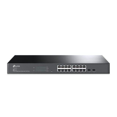 TP-Link Switch full managed Layer2 18 Port &bull 16x 1 GbE &bull 2x SFP &bull 19" &bull Lüfterlos