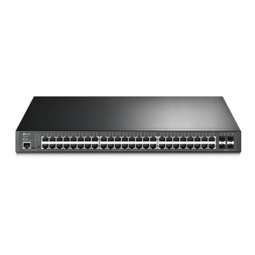 TP-Link Switch full managed Layer2+ 52 Port &bull 48x 1 GbE &bull 4x SFP &bull PoE Budget 384 Watt &bull 48x PoE at &bull 4x SFP