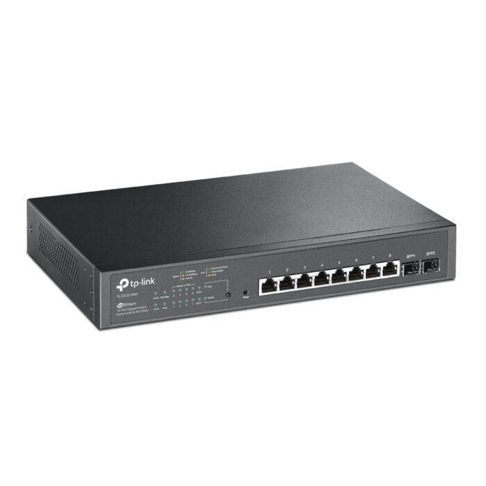 TP-Link Switch full managed Layer2 10 Port &bull 8x 1 GbE &bull PoE Budget 150 Watt &bull 8x PoE at &bull 2x SFP &bull 10? &bull - Image 3