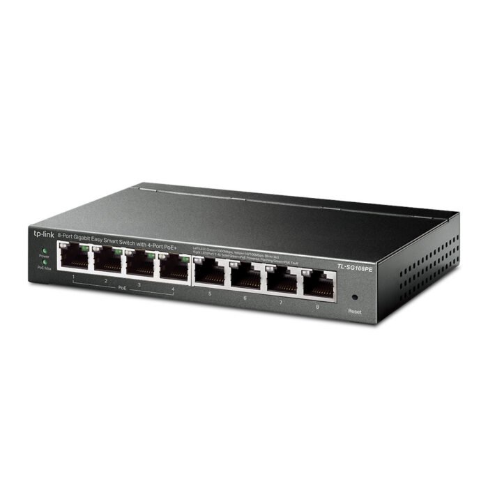 TP-Link - TL-SG108PE - 8-Port Gigabit Easy Smart Switch with 4-Port PoE+ - Image 3