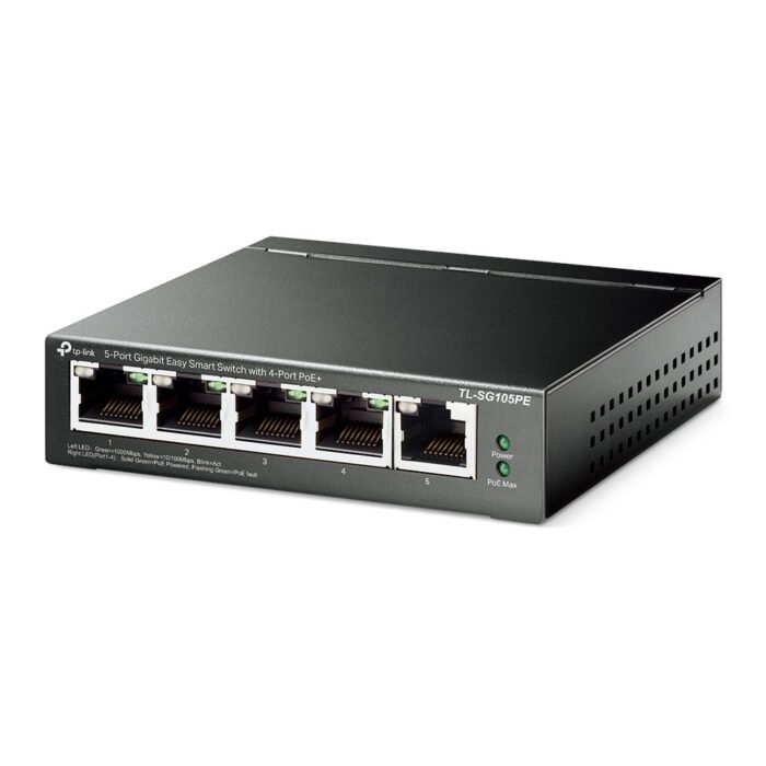 TP-Link - TL-SG105PE - 5-Port Gigabit Easy Smart Switch with 4-Port PoE+ - Image 3