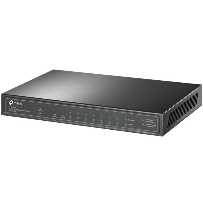 TP-Link - TL-SG1210P - 10-Port Gigabit Switch with 8-Port PoE+ - Image 3