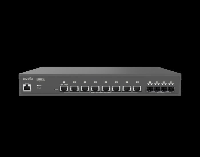 EnGenius Switch full managed Layer2+ 12 Port &bull 8x 10 GbE &bull 4x SFP+ &bull 13" &bull ECS5512 &bull EnGenius Cloud - Image 3