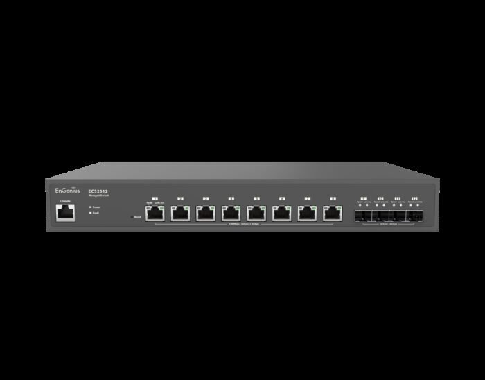 EnGenius Switch full managed Layer2+ 12 Port &bull 8x 2.5 GbE &bull 4x SFP+ &bull 13" &bull ECS2512 &bull EnGenius Cloud - Image 3