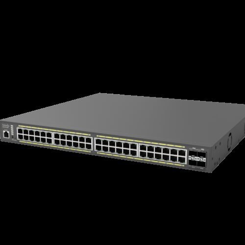 EnGenius Switch full managed Layer2+ 52 Port &bull 48x 1 GbE &bull PoE Budget 740W &bull 48x PoE at &bull 4x SFP+ &bull 19" &bul