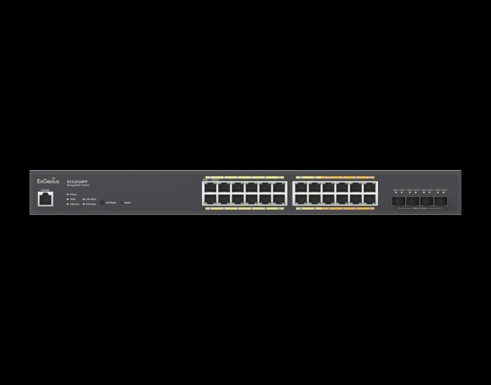 EnGenius Switch full managed Layer2+ 28 Port &bull 8x 2.5 GbE, 16x 1 GbE &bull PoE Budget 410W &bull 24x PoE at &bull 4x SFP+ &b - Image 3