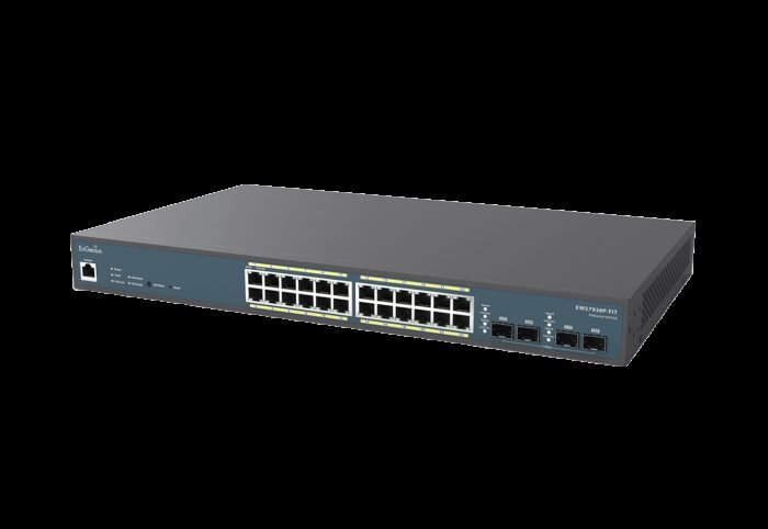 EnGenius Switch full managed Layer 2+ 28 Port &bull 24x 1 GbE &bull PoE Budget 240W &bull 24x PoE at &bull 4x SFP &bull 19" &bul - Image 3